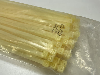 3M CT15NT50-C 50 Lb 15'' Cable Ties, 6 Packs Of 100 Pcs Each = 600 Zip Ties Total