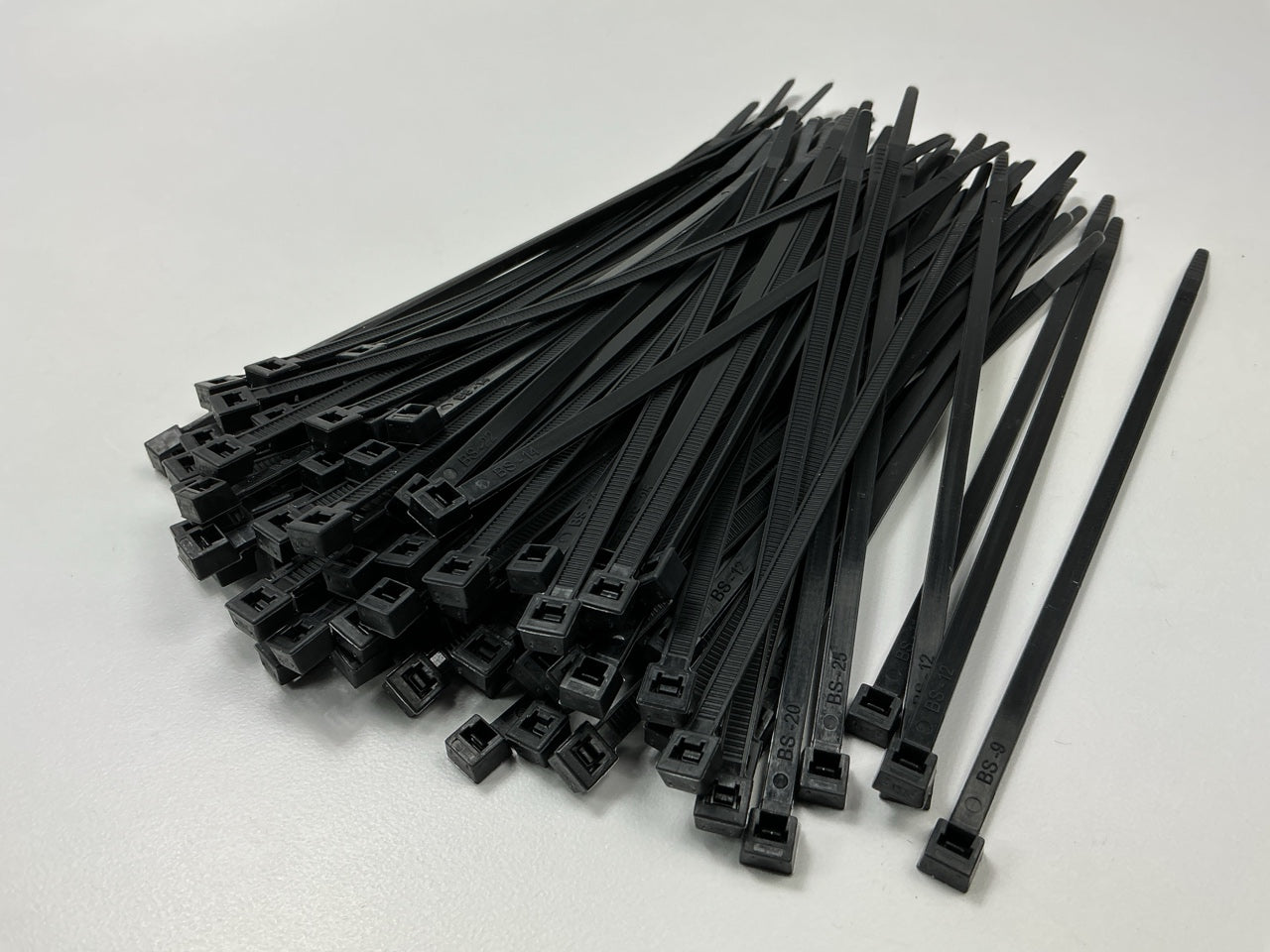 3M CT8BK50-C Cable Zip Ties - Bag Of 100, 8'' Long, 50 Lb Tensile Strength