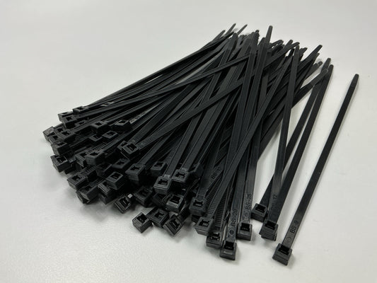 3M CT8BK50-C Cable Zip Ties - Bag Of 100, 8'' Long, 50 Lb Tensile Strength