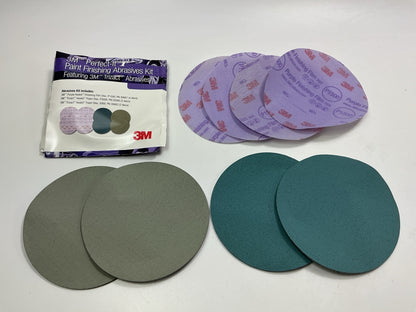 3M 5000, 3000, 1500 GRIT Trizact 6'' Sanding Disc Small Assortment, 8 Discs Total