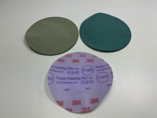 3M 5000, 3000, 1500 GRIT Trizact 6'' Sanding Disc Small Assortment, 8 Discs Total