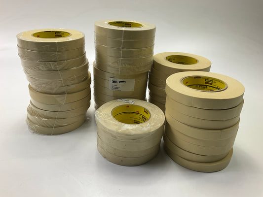 43 Rolls - Scotch 3M 233 18 Mm X 55 M 3/4'' Masking Tape (CREPE PAPER)