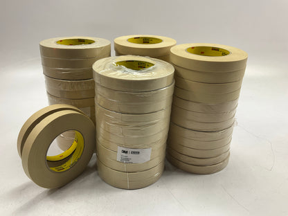 Scotch 233 3M 18mm X 55m 3/4'' Inch Automotive Masking Refinish Tape - 48 Rolls