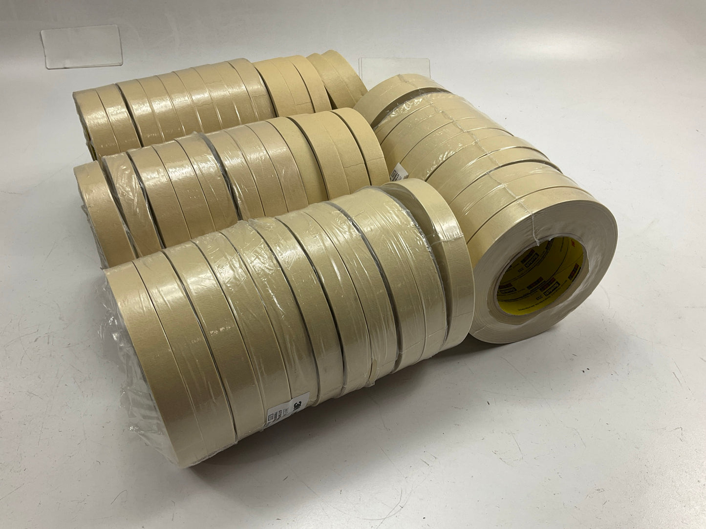 Scotch 233 3M 18mm X 55m 3/4'' Inch Automotive Masking Refinish Tape - 48 Rolls