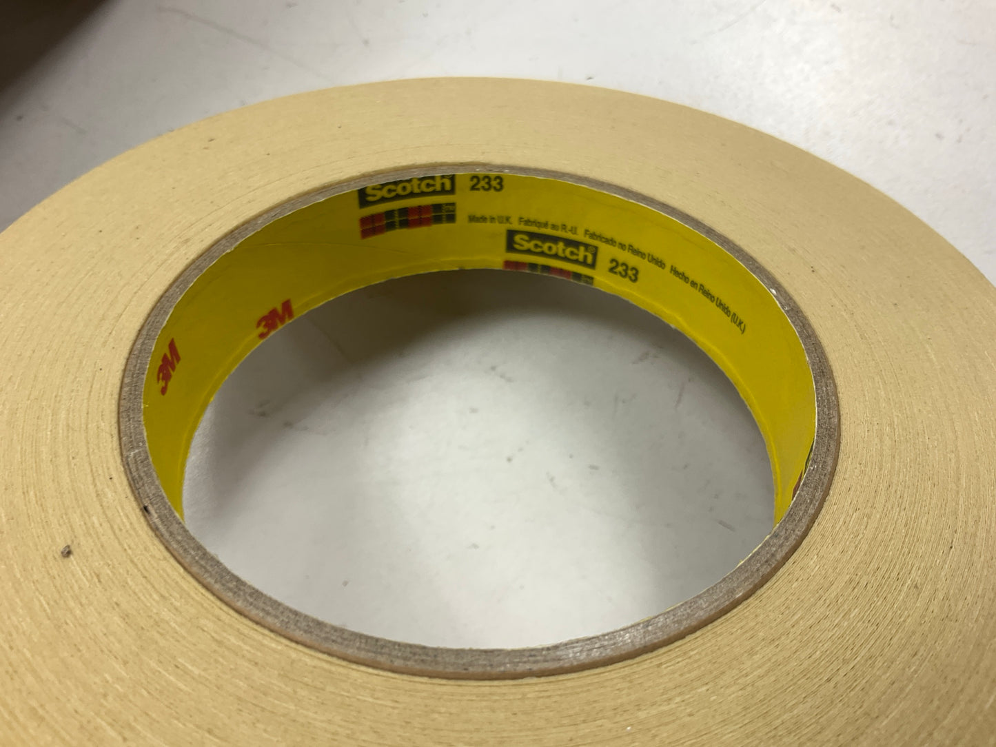 Scotch 233 3M 18mm X 55m 3/4'' Inch Automotive Masking Refinish Tape - 48 Rolls