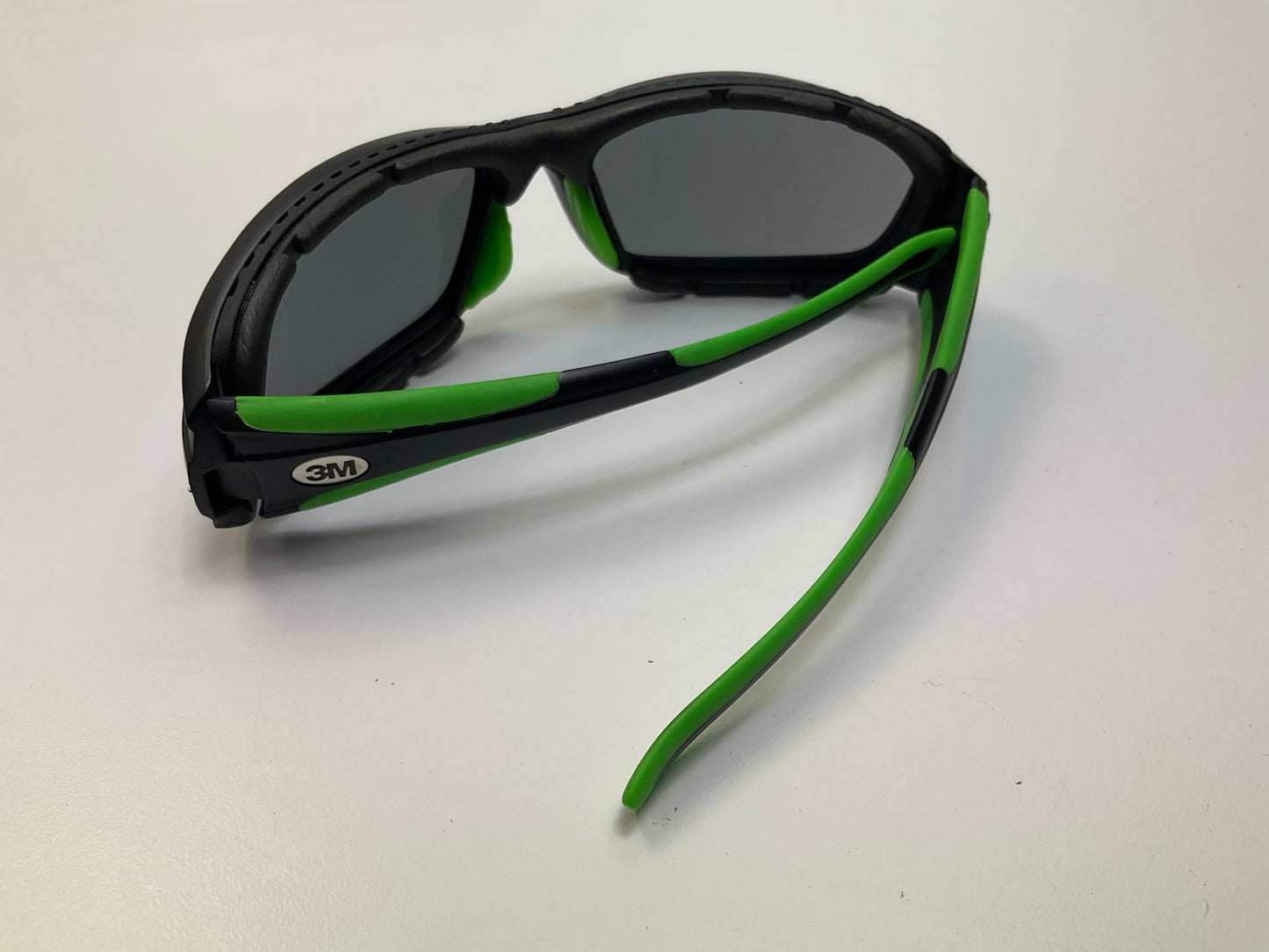 3M Safety Sunwear Ss1514As-B, Black/Green Frame Safety Sun Glasses, Tinted