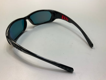 3M SS1629AS-B Safety Glasses Sunglasses Sunwear With Black Frame And Red Lens