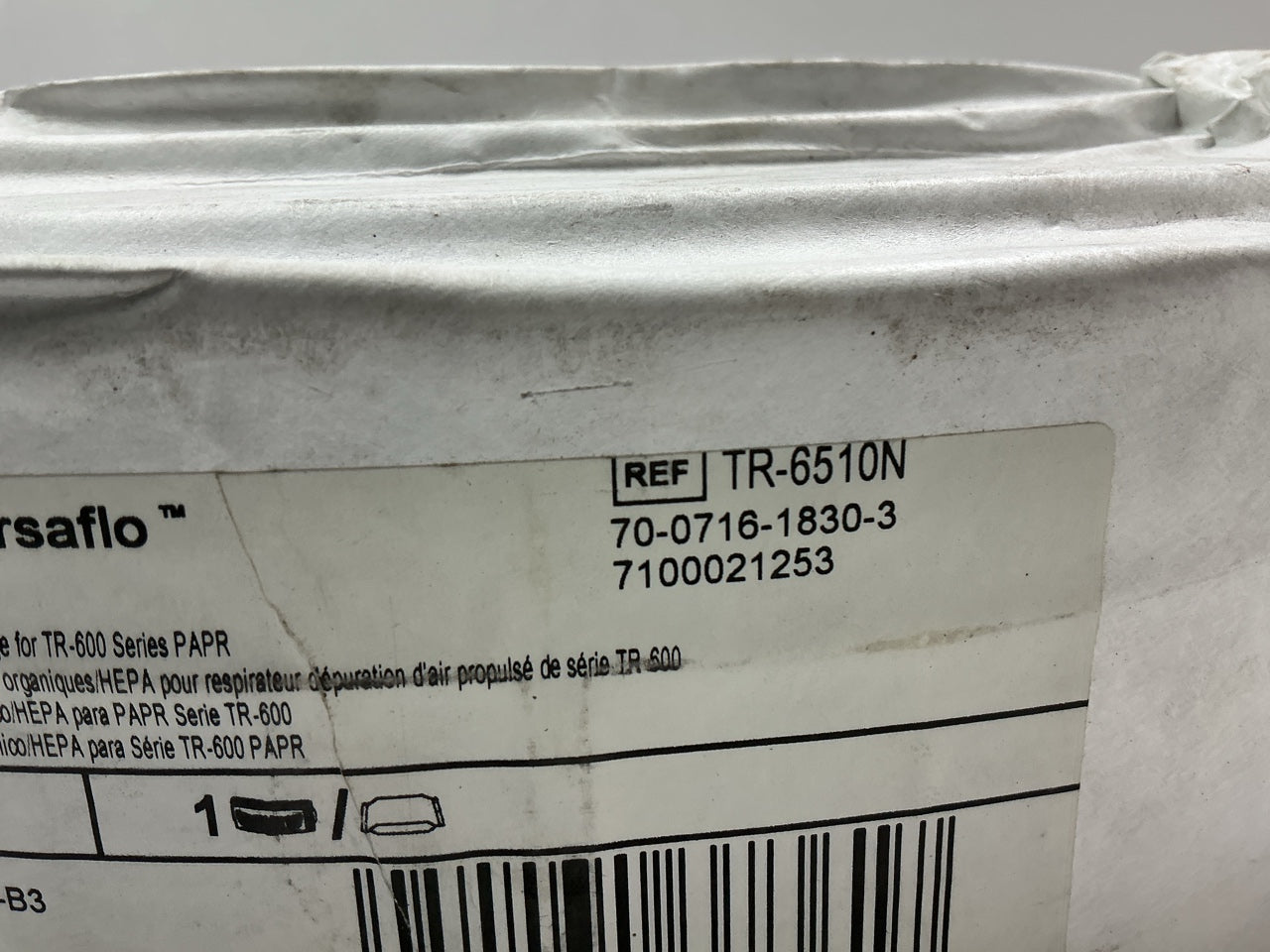 3M TR-6510N Versaflo Organic Vapor/HEPA Cartridge For TR-600/800 EXP: 03/2026