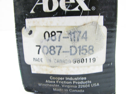 Abex 7087-D158 FRONT Disc Brake Pads