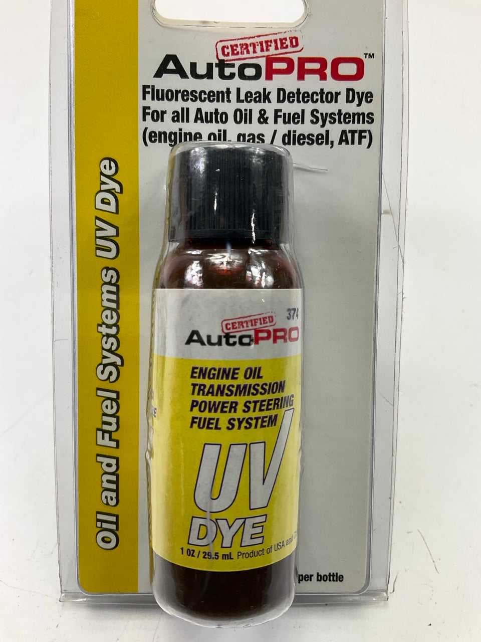 (5) AC Pro 374CS Oil And Fuel System UV Leak Detection Dye, 1 Oz Bottles