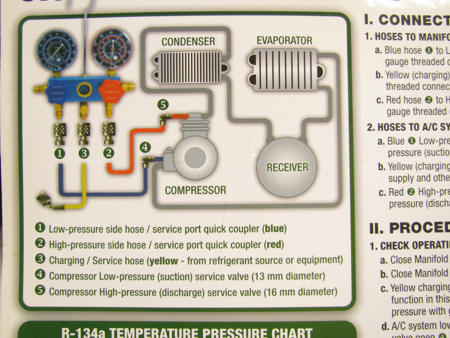 Ac Pro Interdynamics 429 Professional A/C Manifold Gauge And Hose Set For 134a