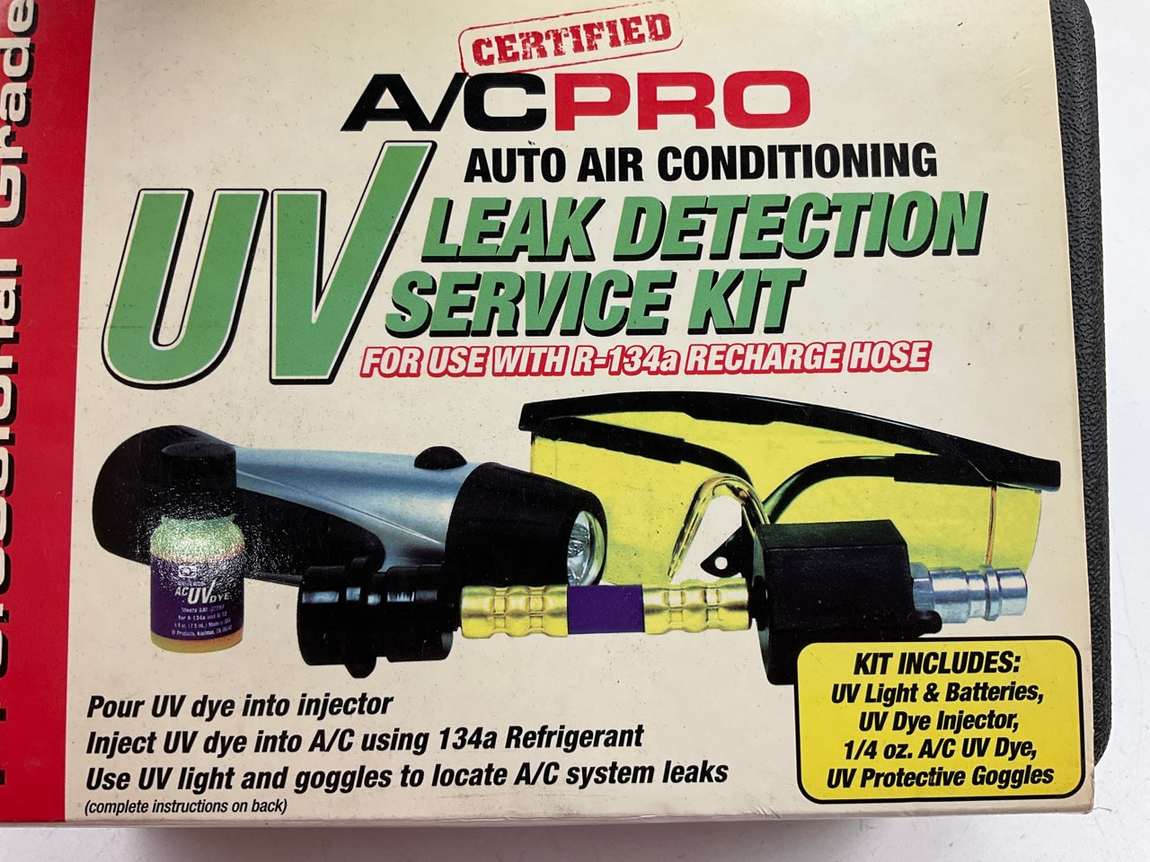 AC Pro 436 Complete A/C UV Leak Detection Kit For 134 A/C Systems