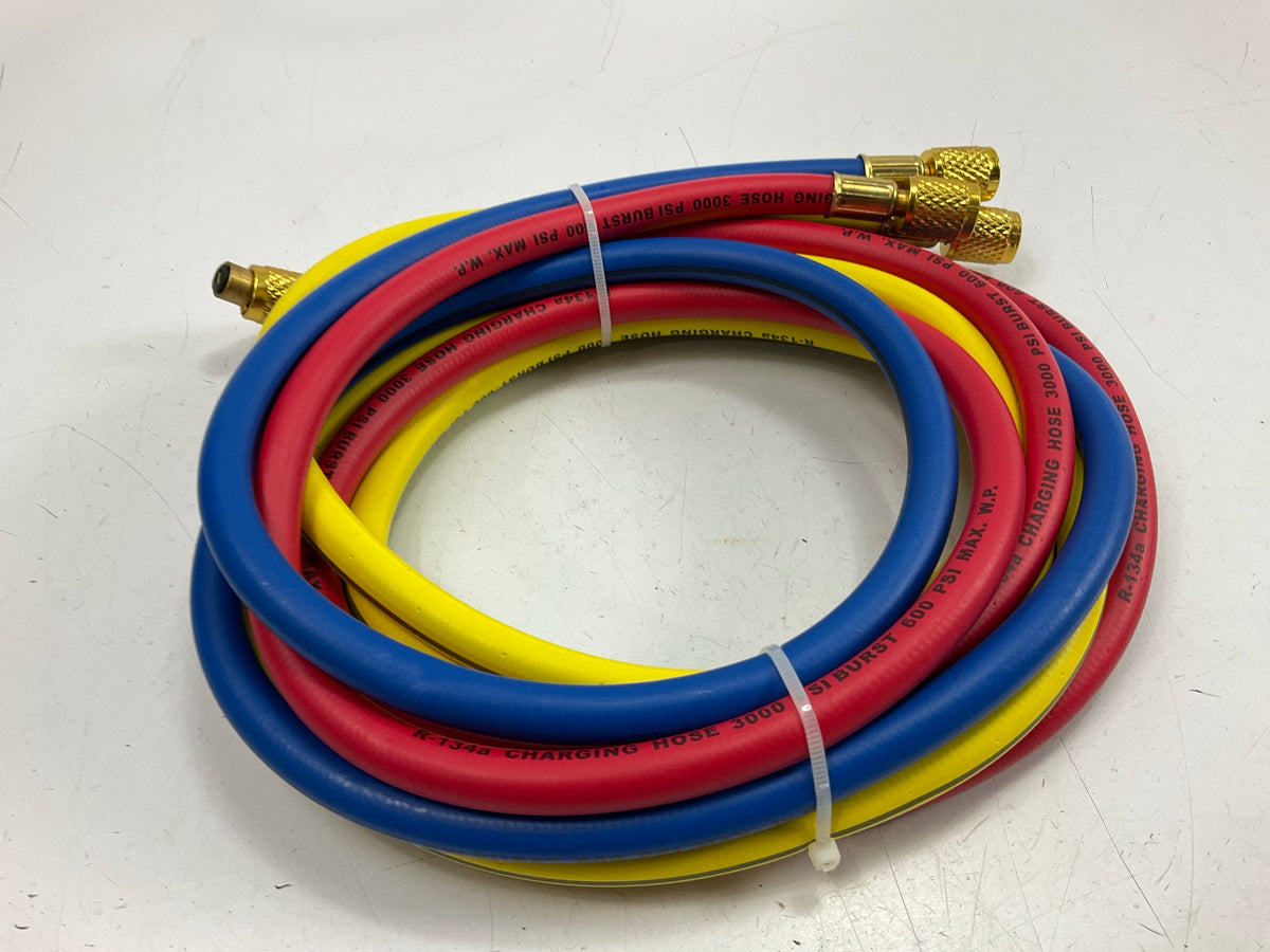 A/C Pro BRY134HD Certified 134A Refrigerant Hose Set - 6 Foot Professional Grade