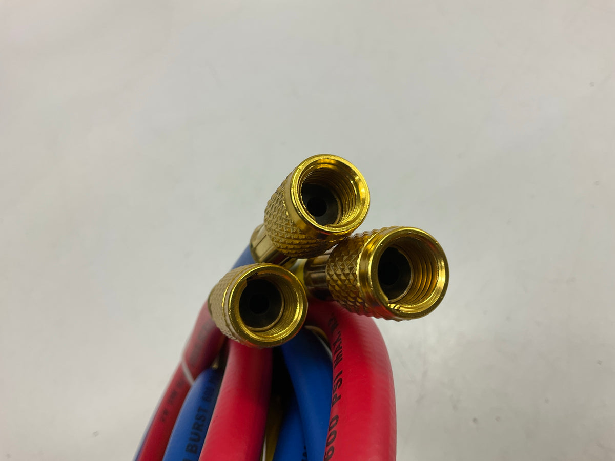 A/C Pro BRY134HD Certified 134A Refrigerant Hose Set - 6 Foot Professional Grade