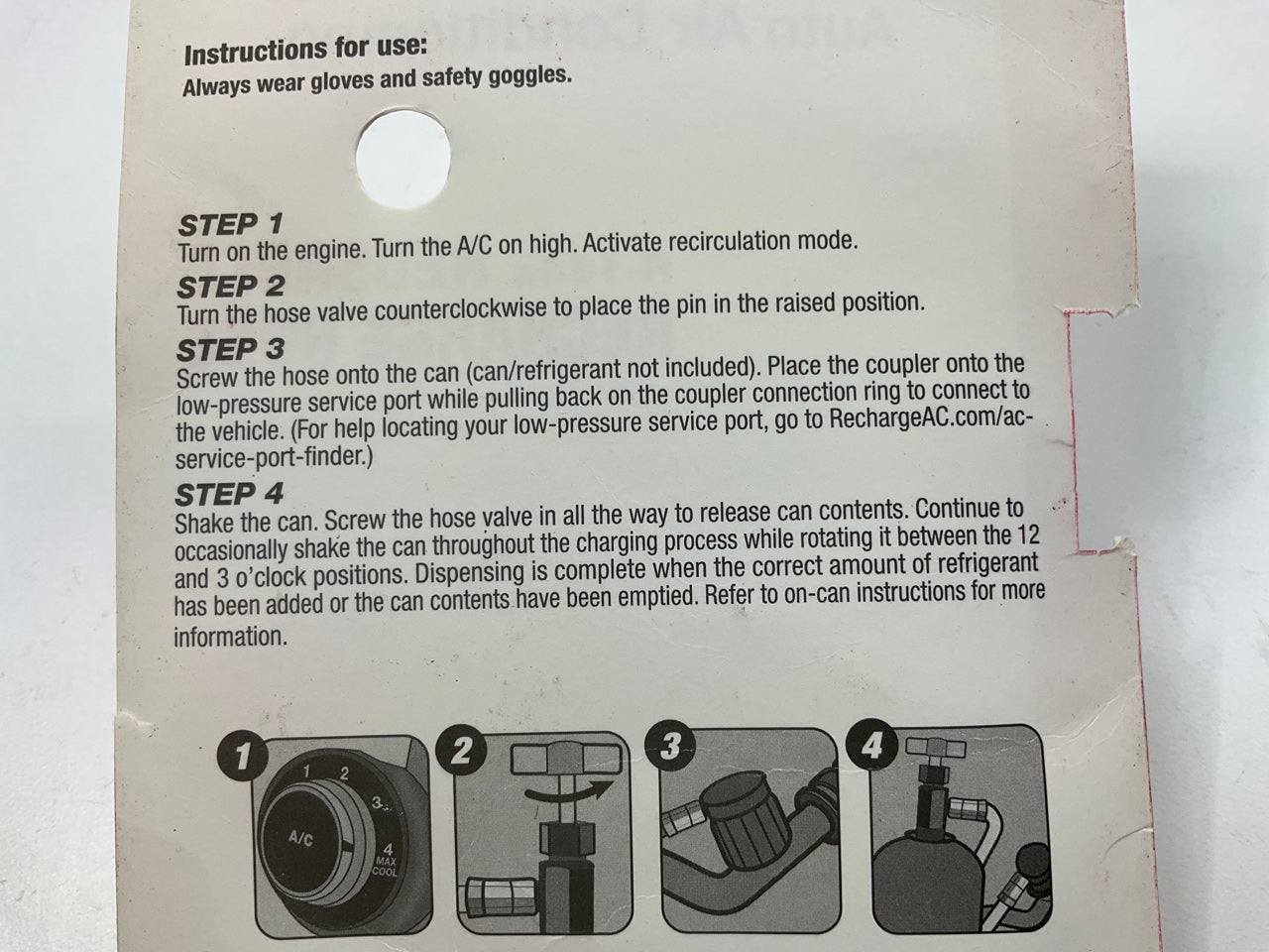 Ac Pro CERT401 Reuseable A/C Recharge Hose For 134 Self-selaing Cans