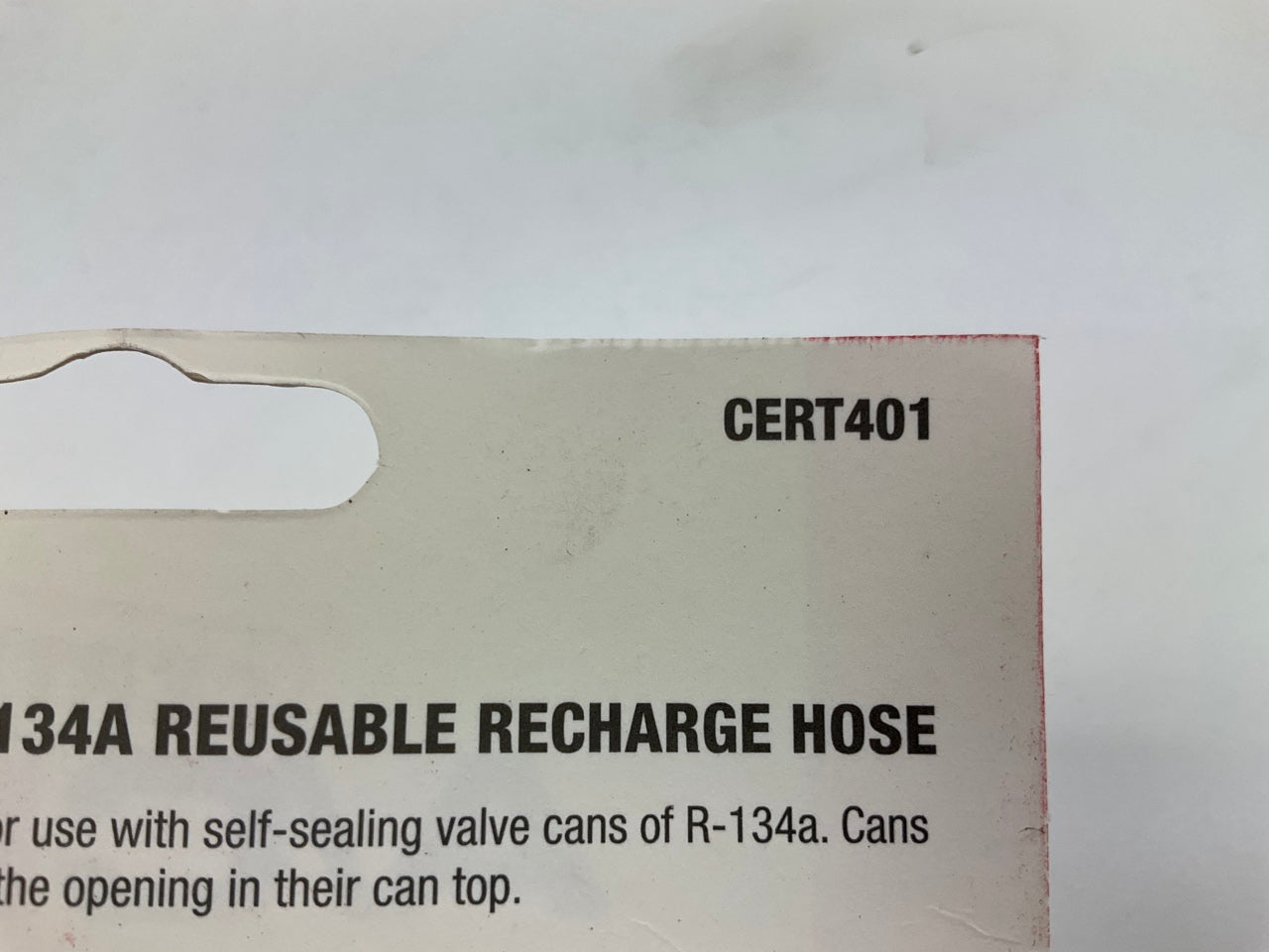 Ac Pro CERT401 Reuseable A/C Recharge Hose For 134 Self-selaing Cans
