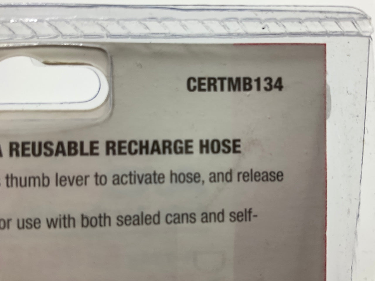 AC PRO 134 CERTMB134 Reusable Recharge Hose