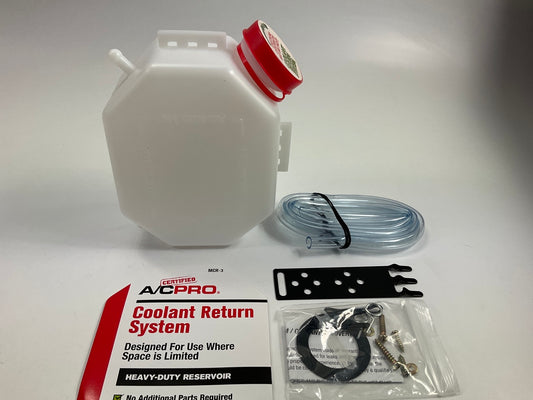 A/C Pro MCR-3 Radiator Coolant Return Tank Bottle System For Compact Vehicles