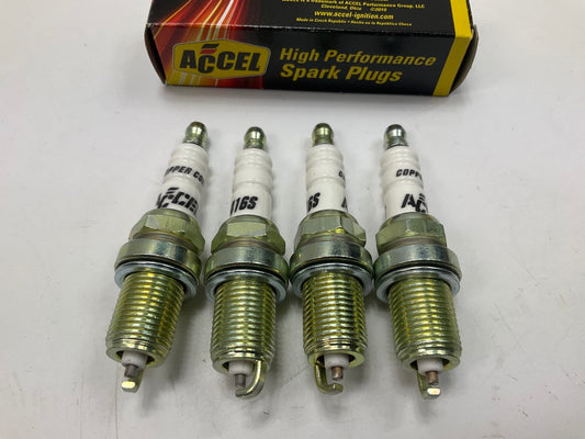 ACCEL 0416S-4 HIGH PERFORMANCE Copper Spark Plugs - Shorty