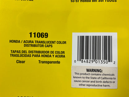 Accel 11069 Ignition Translucent Distributor Cap & Rotor Kit For 1990-2000 Honda