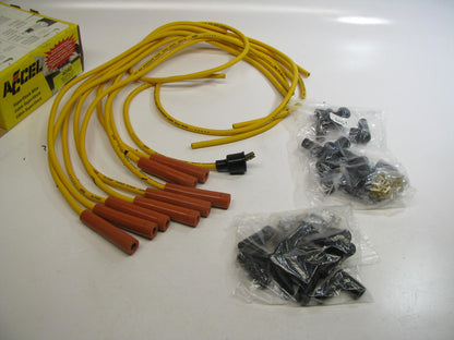 Accel 4040 Universal Fit Ignition Spark Plug Wire Set - 8mm Yellow
