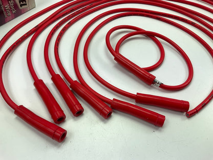 Accel 4041R Performance Ignition Spark Plug Wire Set - Red; 8mm; Graphite Core