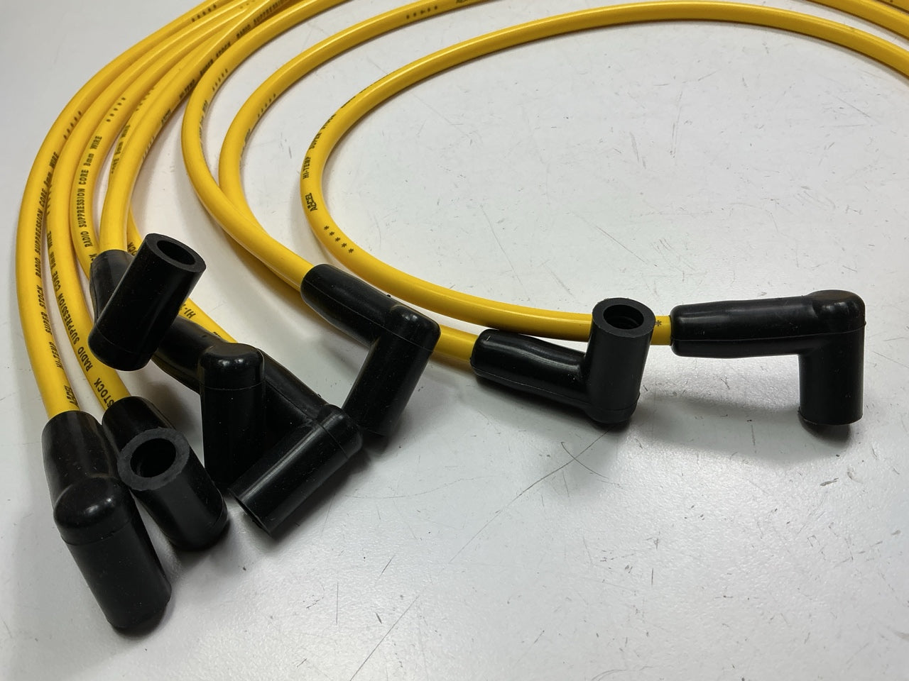 ACCEL 4071 Spark Plug Wire Set - Super Stock Graphite Core 8mm - Yellow
