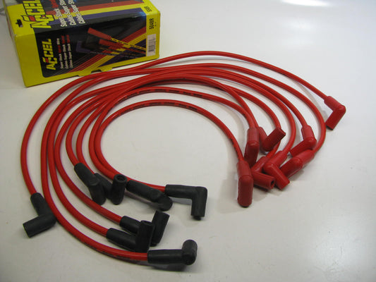 Accel 5048R Custom Fit Ignition Spark Plug Wire Set - 8mm Red