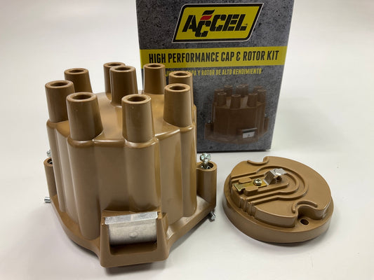 Accel 8120 Ignition Distributor Cap & Rotor Kit - Female Socket Style - Tan