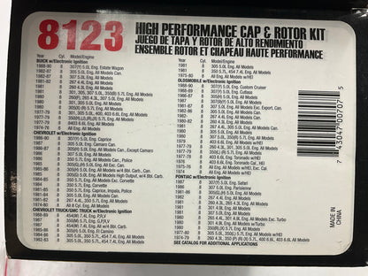 Accel 8123 Ignition Distributor Cap And Rotor Kit