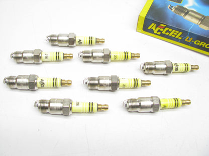 (8) Accel 276 / 8172 U-Groove Performance Non-resistor Copper Core Spark Plugs