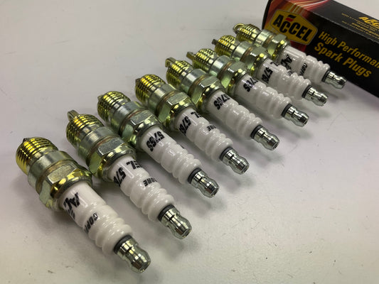 (8) ACCEL 8199 U-Groove Spark Plug Header Plugs, U-groove Shorty Header Plugs