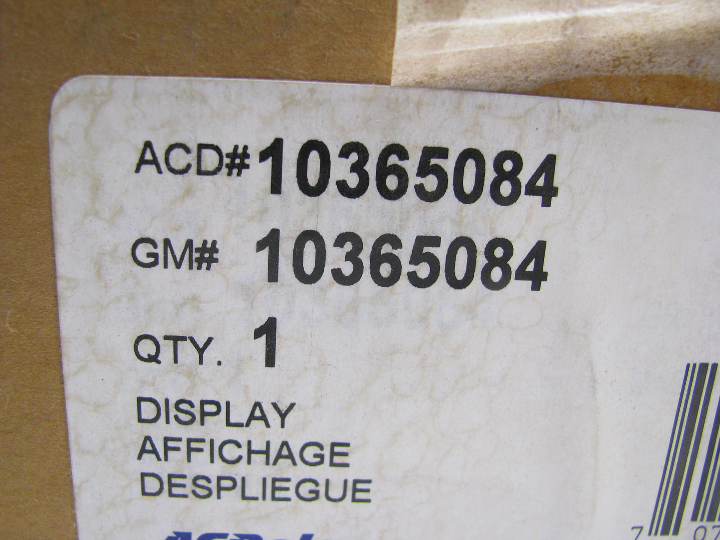 NEW GENUINE 2006-2007 Chevrolet Malibu DISPLAY/VIDEO PLAYER OEM GM 10365084