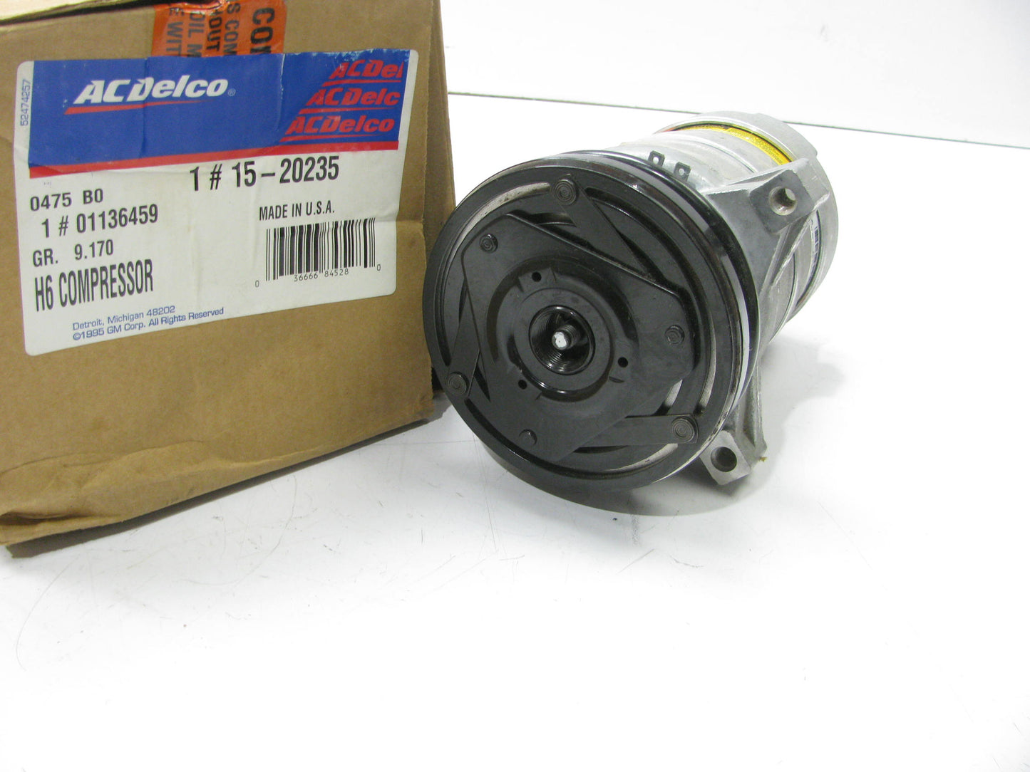 NEW GENUINE Acdelco 15-20235 HR6 A/C Compressor W/ Clutch