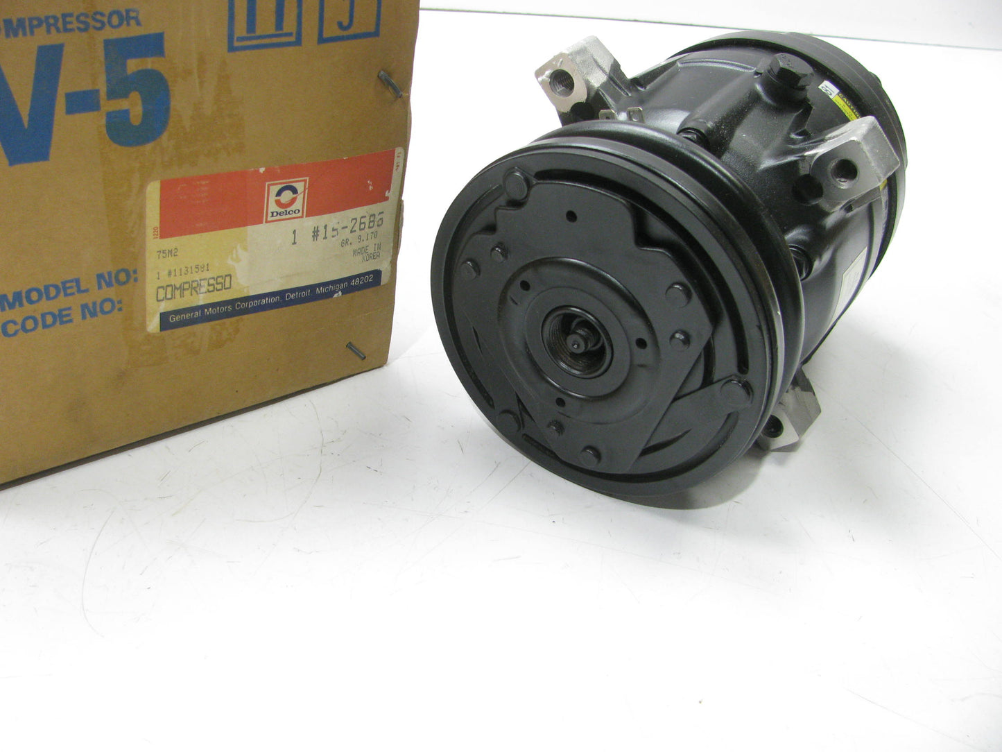 NEW GENUINE Acdelco 15-2686 A/C Compressor W/ Clutch OEM For 88-90 LeMans