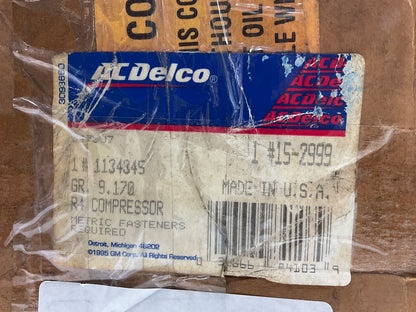 NEW GENUINE OEM Ac Delco 15-2999 A/C Compressor  GM # 1134345  R4 Type