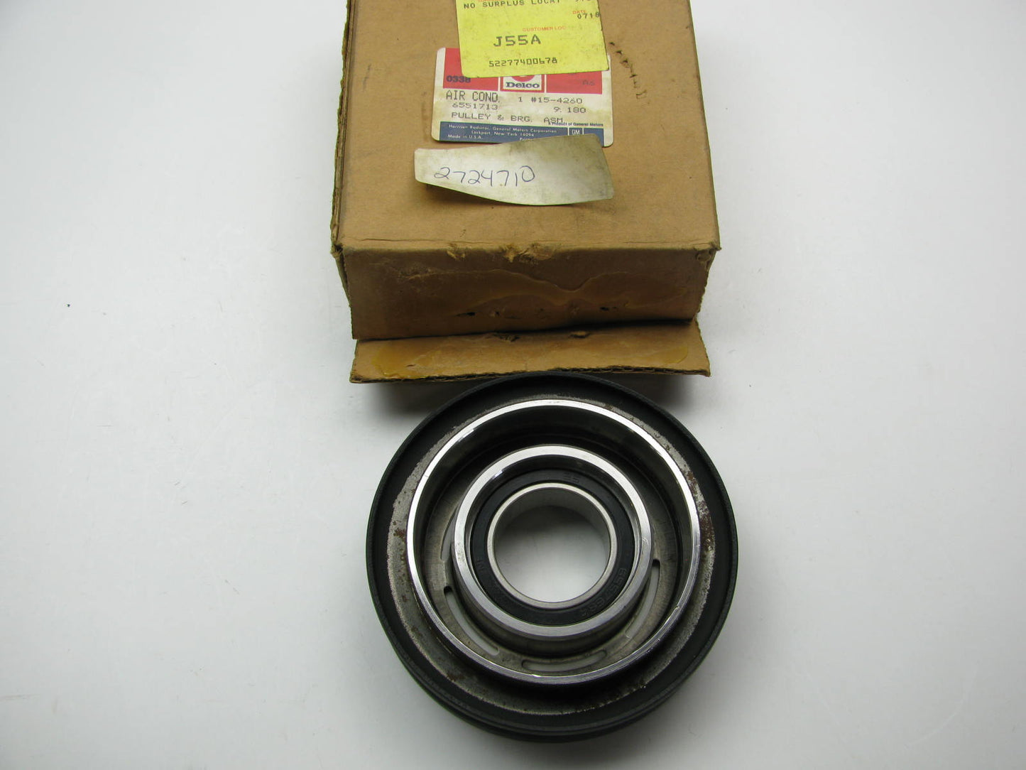 NEW - OEM GM Delco 15-4260 A/C Compressor Clutch Drive Belt Idler Pulley