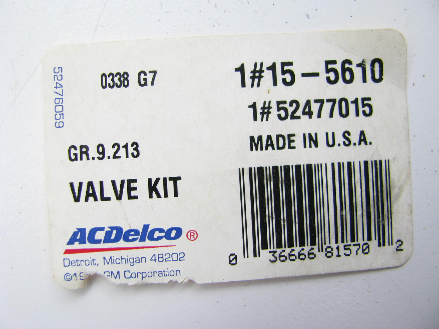 NEW GENUINE REAR Acdelco 15-5610 REAR A/C Expansion Valve OEM GM 52477015