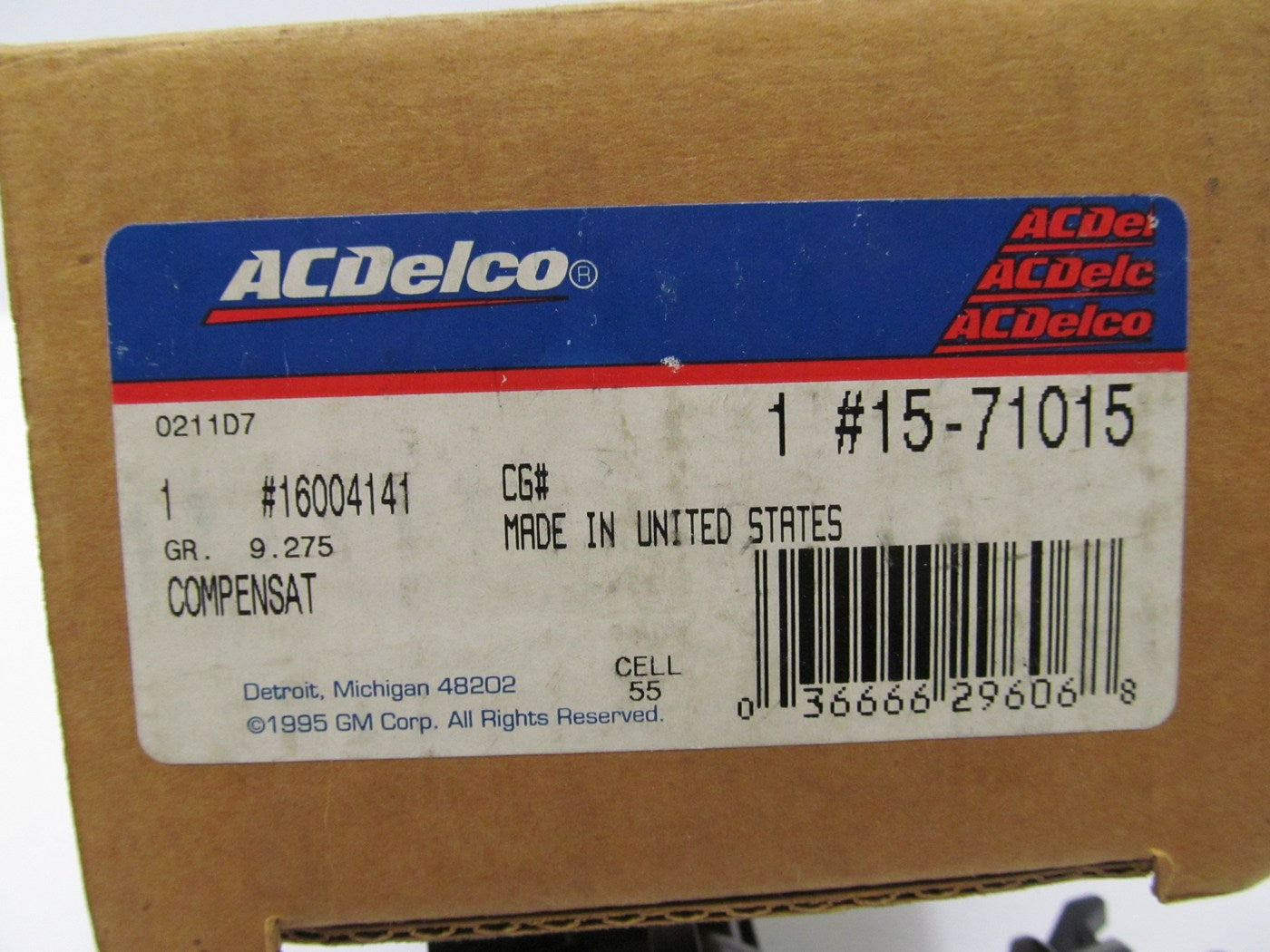 NOS - OEM Acdelco 15-71015 A/C Control Compensator Module 1982-1990 Oldsmobile