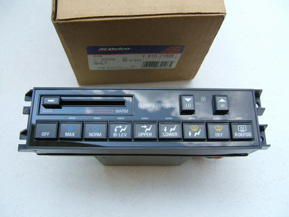 NEW OEM Acdelco 15-71628 HVAC A/C Control Switch Panel For 88-91 Cutlass Supreme
