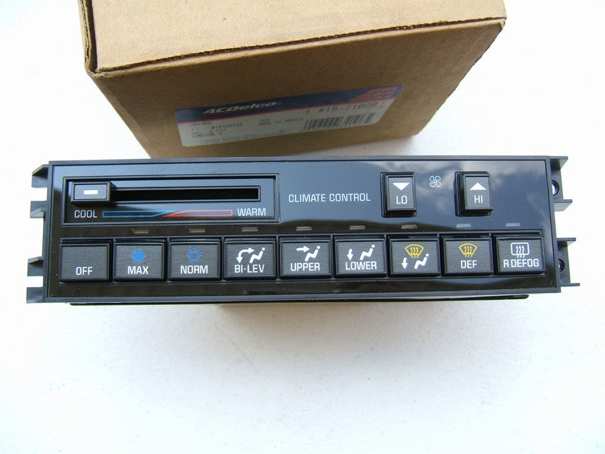 Acdelco 15-71628 HVAC A/C Climate Control Switch Panel 1988-1991 Cutlass Supreme