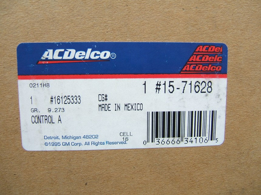 Acdelco 15-71628 HVAC A/C Climate Control Switch Panel 1988-1991 Cutlass Supreme