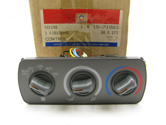 NEW - OEM Acdelco 15-71983  HVAC A/C Heater Control Switch Panel - 16179045