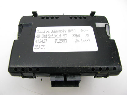Acdelco 1572600 Rear A/C Temperature Control Switch Panel 00-05 Cadillac DeVille