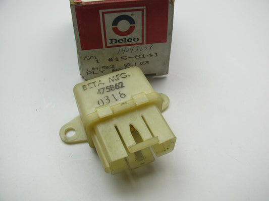NOS GENUINE OEM GM Relay Acdelco 15-8141 GM # 475862