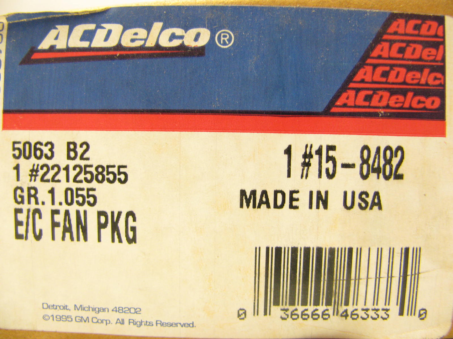 Acdelco 15-8482 Engine Cooling Fan Blade