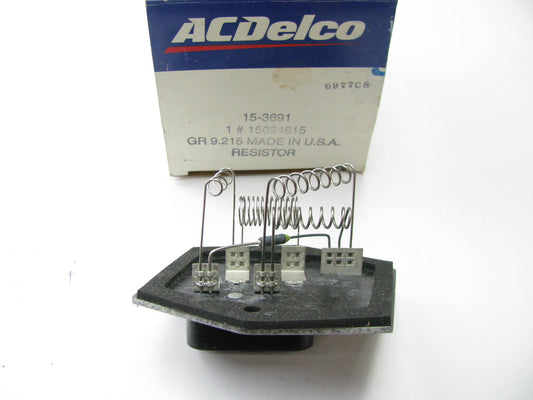 NEW OEM HVAC A/C Blower Motor Resistor ACDelco 15-3691 GM 15024815
