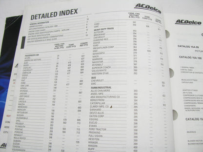 Acdelco 15A-101 Air Conditioning System Support Product Application Catalog 1999