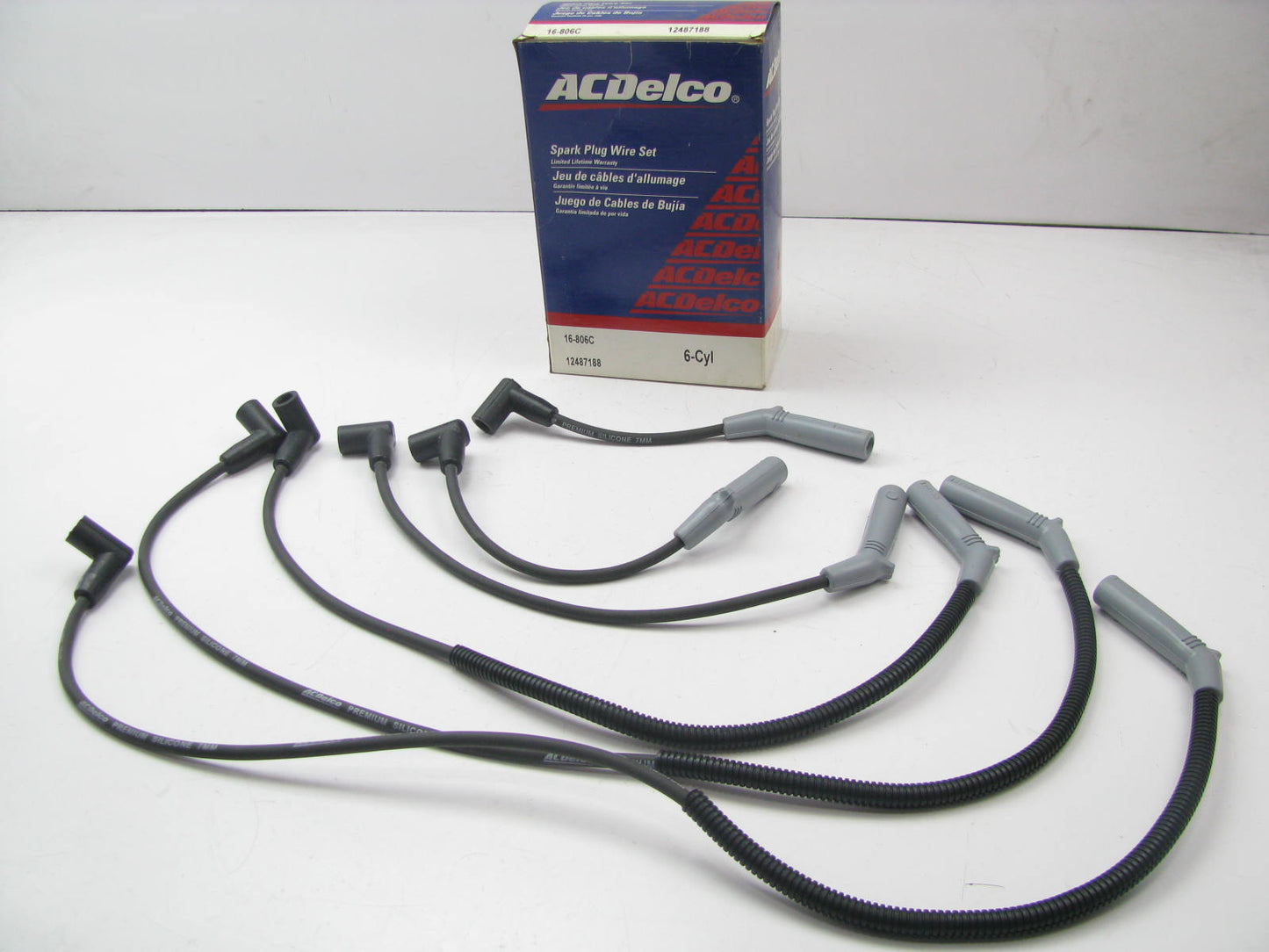 Acdelco 16-806C Ignition Spark Plug Wire Set For 1993-1997 Chrysler 3.3L-V6