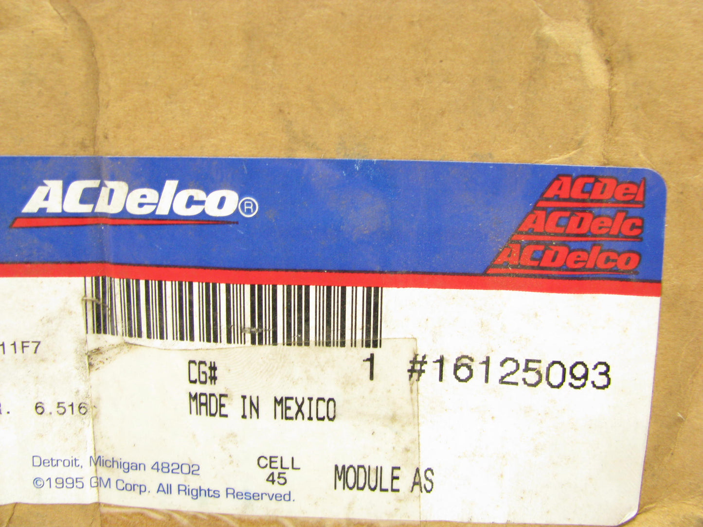 NEW GENUINE Acdelco 16125093 OEM GM HVAC & Radio Control Interface Module